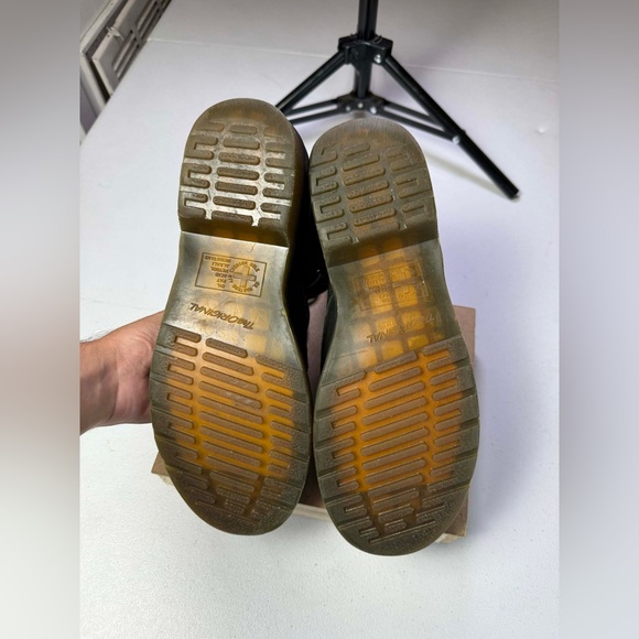 Dr Martens Womens Boot Size 10 Black Patent Combat Lace Up Bootie - Picture 2 of 14